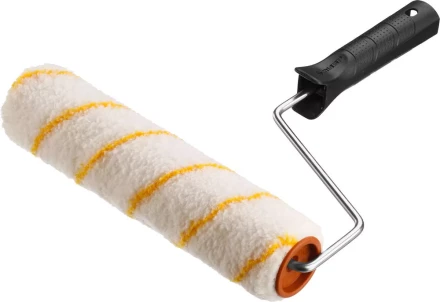 Валик малярный ЗУБР &quot;ОПТИМА -ГИРПАИНТ&quot;, все виды ЛКМ, для ровных поверхностей, полиэстр, ворс 12 мм, бюгель 6 мм, 40х180мм 03516-18 купить в Кургане