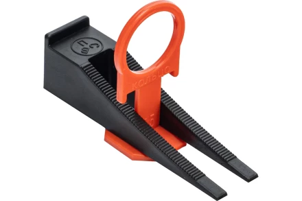 Комплект зажим + клин для системы выравнивания плитки СВП Кольцо, 250/250 шт. в коробе Сибртех 88114 купить в Кургане