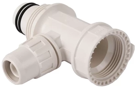 Коллектор ЗУБР &quot;ШиреФит&quot; сборный &quot;внутренняя резьба - штуцер с гайкой - штуцер с гайкой&quot;, 20мм-16мм-20мм 51516-20-16-20 купить в Кургане