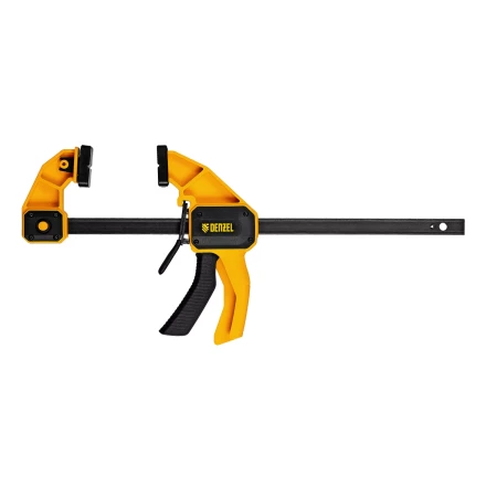 Струбцина F-образная Denzel, быстрозажимная, 300 х 80 мм, усиленный нейлоновый корпус, 20506 купить в Кургане