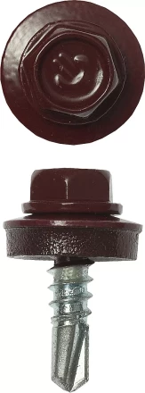 Саморезы ЗУБР "ПРОФЕССИОНАЛ" окраш., RAL 3005 темно-красн., для крепл. кров. матер. к металл. констр., 5.5x19мм, 500шт 4-300315-55-019-3005 купить в Кургане