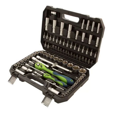 Набор инструментов 94 предмета, CrV, 1/2&quot;, 1/4&quot; Сибртех 13509 купить в Кургане