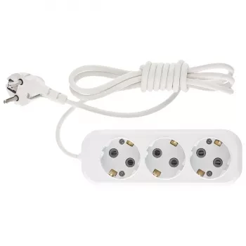 Удлинитель бытовой серия УХз-10-302, с заземлением, 2м, 3 розетки, 10A  Stern 95765 купить в Кургане