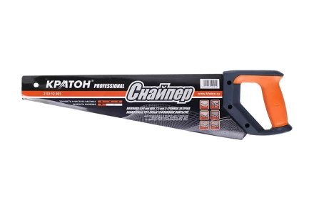 Ножовка Кратон PROFESSIONAL 450мм шаг 2,5мм 3-гран. зуб. ТВЧ 2 03 12 001 купить в Кургане