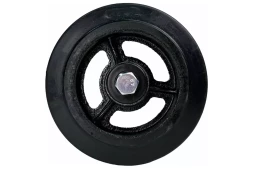 Большегрузное колесо на ось HITCH 200*50 резина черная D80 (SZ085021)