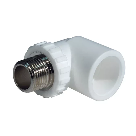 Уголок комб. PP-R НР 20мм х 1/2 белый (50/200) 45380 купить в Кургане