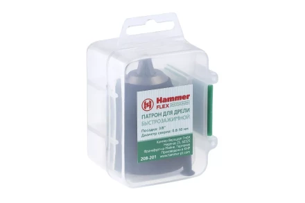 Патрон для дрели HAMMER Ф10мм 3/8&quot; (208-201) купить в Кургане