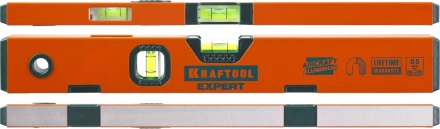 Уровень KRAFTOOL &quot;PROKRAFT-M&quot; коробч. магнит., 2 ампулы, 0,5 мм/м, 400мм 34712-040_z01 купить в Кургане