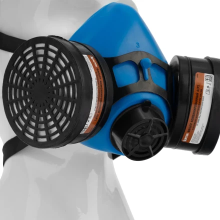 Полумаска изолирующая ИСТОК-300/400 со сменными комбинированными фильтрами А1Р1 892437 купить в Кургане