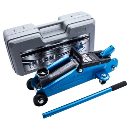 Домкрат гидравлический подкатной 2т высота подъема 140-340 мм в кейсе Stels 51128 купить в Кургане