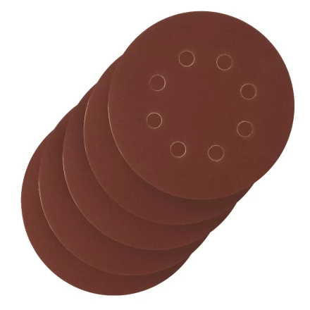 Круг абразивный на ворсовой подложке под &quot;липучку&quot;, перфорированный, P 400, 125 мм, 5 шт Сибртех 738147 купить в Кургане