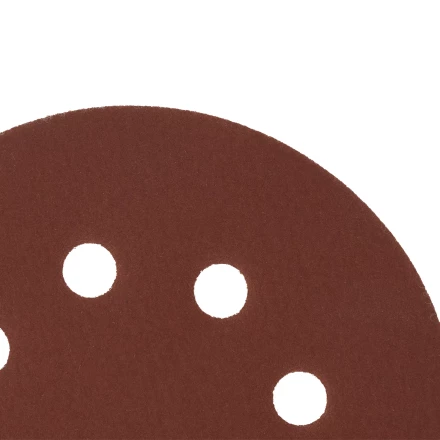 Круг абразивный на ворсовой подложке под &quot;липучку&quot;, перфорированный, P 400, 125 мм, 5 шт Сибртех 738147 купить в Кургане