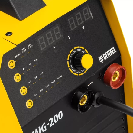 Аппарат инвертор. полуавтомат. cварки IMIG-200, 200 А, ПВ 60%, катушка 5 кг// Denzel 94361 купить в Кургане