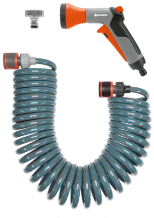 Шланг спиральный 10 м для террас с фитингами и наконечником  "Домашнее садоводство" GARDENA купить в Кургане
