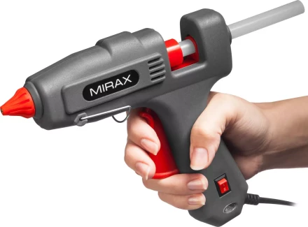 Пистолет клеевой (термоклеящий) электрический, MIRAX 06807, 200Вт/350Вт, 220В, 11мм 06807 купить в Кургане