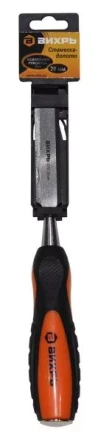 Стамеска-долото 20мм двухкомпонентная усиленная рукоятка CrV Вихрь купить в Кургане