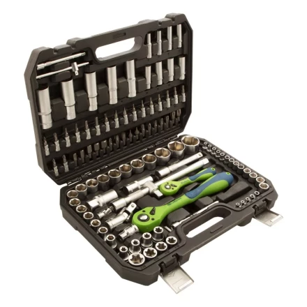 Набор инструментов 108 предметов, CrV, 1/2&quot;, 1/4&quot; Сибртех 13511 купить в Кургане