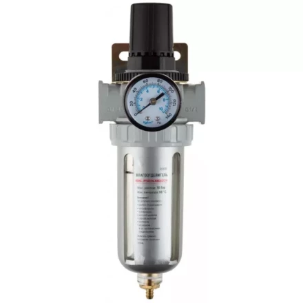 Набор аксессуаров KRAFTOOL &quot;INDUSTRIE QUALITAT&quot; для пневмосистем: манометр, влагоотделитель 6506 купить в Кургане