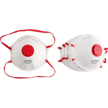 Полумаска фильтрующая STAYER &quot;PROFI&quot; коническая многослойная с клапаном, класс защиты FFP1, 10шт 11110-H10 купить в Кургане