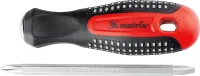 Отвертка комбинированная Fusion SL6,0 / Ph2 мм CrV 3-х компонентная рукоятка "anti slip" Matrix 11451