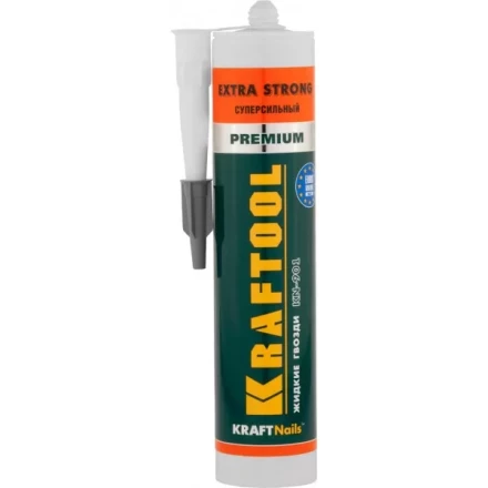 Клей монтажный KRAFTOOL KraftNails Premium KN-901, сверхсильный универсальный, для наружных и внутренних работ, 310мл 41343_z01 купить в Кургане