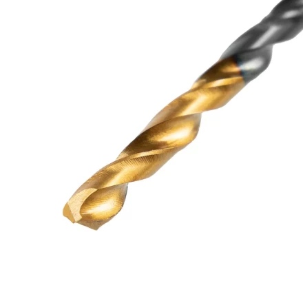 Сверло по металлу, 2,5 мм, HSS-Tin, Golden Tip, 10 шт. Denzel 717204 купить в Кургане