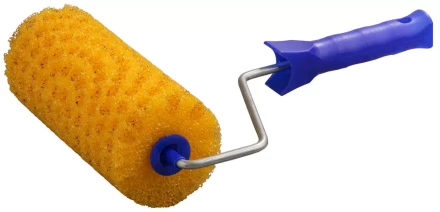 Валик &quot;СТРУКТУРНЫЙ ПОРОЛОН В ГОРОШЕК&quot; малярный в сборе, бюгель 6мм, 80x180мм, STAYER Profi 0367-18 купить в Кургане