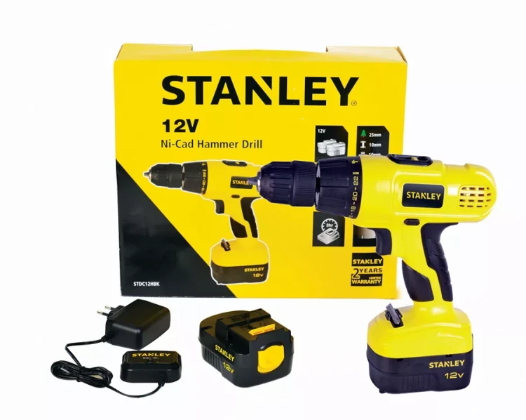 Дрель аккумуляторная Stanley STDC12HBK в кейсе купить в Кургане