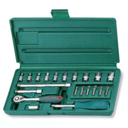 Набор головок торцевых  1/4&quot;DR 4-13мм 21предмет Jonnesway S04Н2721S 47533 купить в Кургане