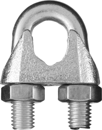 Зажим троса DIN 741, оцинкованный, 13мм, 15 шт, STAYER Master 30535-13 30535-13 купить в Кургане