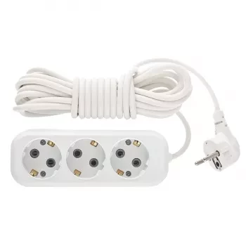 Удлинитель бытовой серия УХз-10-305, с заземлением, 5м, 3 розетки, 10A Stern 95767 купить в Кургане