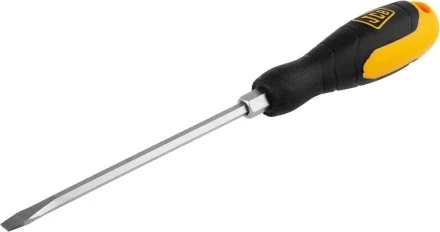 Отвертка JCB, хромомолибденовая сталь S2, двухкомпонентная рукоятка, магнитный наконечник, SL 6,5х150мм JSD017 купить в Кургане