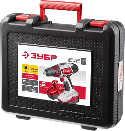 Дрель-шуруповерт 2 АКБ ЗДА-12-2 КИН серия МАСТЕР купить в Кургане