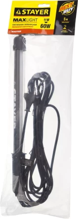 Светильник люминесцентный переносной, 5м, 11 (60) Вт, 220 В, STAYER 56065-11 купить в Кургане