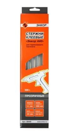 Стержень клеевой 11х300мм ЭНКОР 440 17шт 50440 купить в Кургане