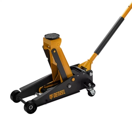 Домкрат гидравлический подкатной 3 т, с фиксатором, быстрый подъем, 135-480 мм, профессиональный Denzel 51138 купить в Кургане