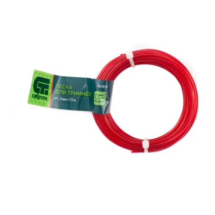 Леска для триммера квадратная, 1.3 мм х 15 м, Россия Сибртех 961515 купить в Кургане
