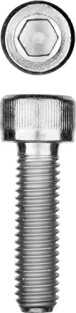 ЗУБР DIN 912, кл. пр. 8.8, М10 х 25 мм, цинк, 5 кг, винт с внутренним шестигранником, Профессионал (30318-10-025) купить в Кургане