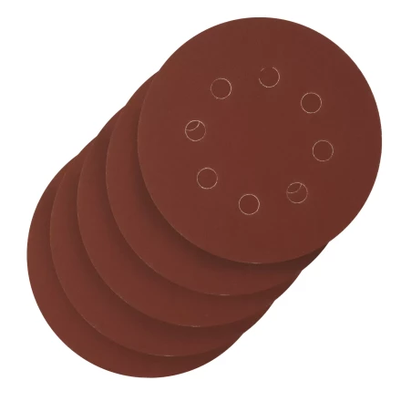 Круг абразивный на ворсовой подложке под &quot;липучку&quot;, перфорированный, P 600, 125 мм, 5 шт Сибртех 738167 купить в Кургане