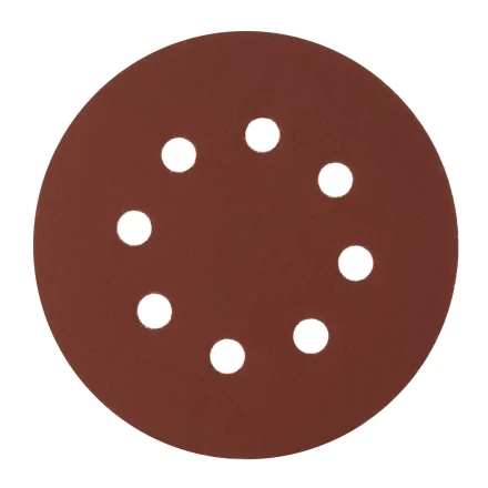 Круг абразивный на ворсовой подложке под &quot;липучку&quot;, перфорированный, P 600, 125 мм, 5 шт Сибртех 738167 купить в Кургане