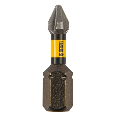 Бита IMPACT, PH1x25 мм, лазерная обработка шлица, сталь S2, 10 шт., Е 6,3 Denzel 11684 купить в Кургане