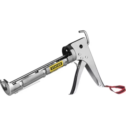 STAYER &quot;PROFESSIONAL&quot;. Пистолет для герметика, полукорпусной, хромированный, зубчатый шток, 310мл 0662 купить в Кургане