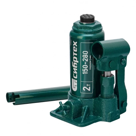 Домкрат гидравлический бутылочный Сибртех 50800, 2 т, 150-280 мм купить в Кургане