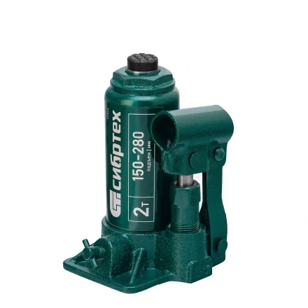 Домкрат гидравлический бутылочный Сибртех 50800, 2 т, 150-280 мм купить в Кургане