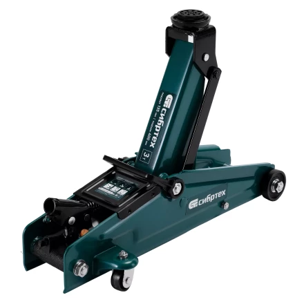 Домкрат гидравлический подкатной Сибртех 50838, 3 т, 135-400 мм купить в Кургане