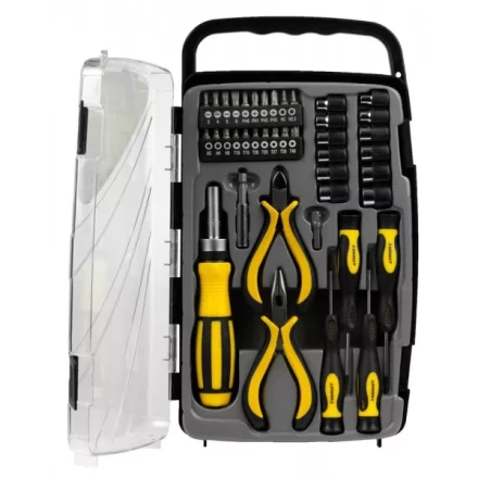 Набор STAYER &quot;MASTER&quot;: Отвертка реверсивная с эргономичной ручкой, с насадками, в пластмассовом боксе, 41 предмет 25311-H41 купить в Кургане