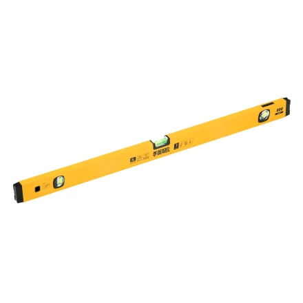 Уровень алюминиевый Denzel 33692, магнит, фрезерованный, 3 глазка (1 зеркал.), 0,5 мм/м, 800 мм купить в Кургане