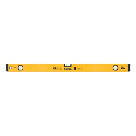 Уровень алюминиевый Denzel 33692, магнит, фрезерованный, 3 глазка (1 зеркал.), 0,5 мм/м, 800 мм купить в Кургане