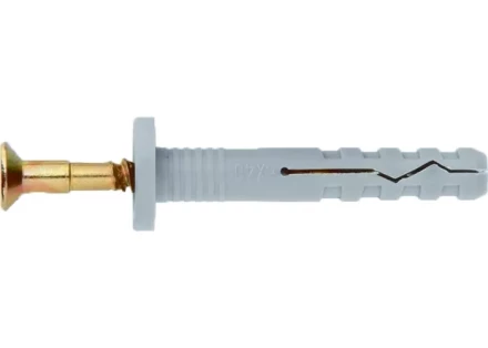 Дюбель-гвоздь полипропиленовый с цилиндрическим бортиком 6х80 мм 100 шт ШУРУПЬ 42149 купить в Кургане