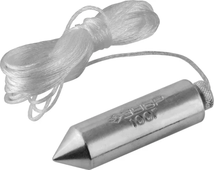 Отвес ЗУБР &quot;МАСТЕР&quot; строительный со шнуром, в пластиковом контейнере,100 г 0636-100_z01 купить в Кургане